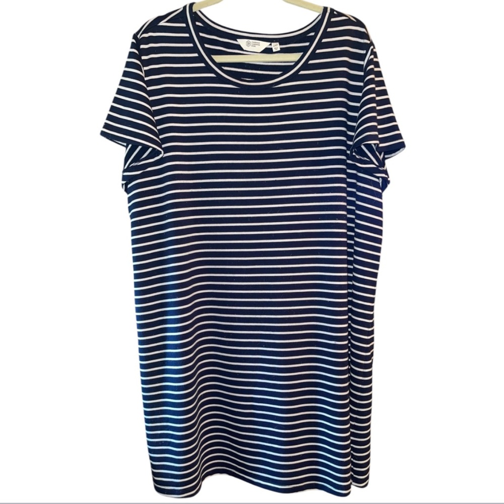 Candace Cameron Bure Petite Flutter-Sleeve T-Shirt Dress. 2XP